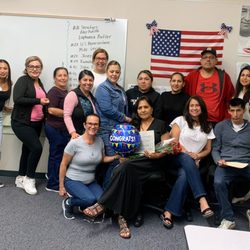 Vista Adult School - YAY!!, Patricia for passing your U.S. Citizenship interview. So proud of you.