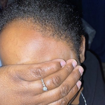 Z's Beauty Salon - This is the side she did and took her edges off and I didn't let her do the other side because she took to much off doing a rush job. - Threading Services Near Me - Palatine, Illinois Z's Beauty Salon - This is the side she did and took her edges off and I didn't let her do the other side because she took to much off doing a rush job. - Threading Services Near Me - Palatine, Illinois