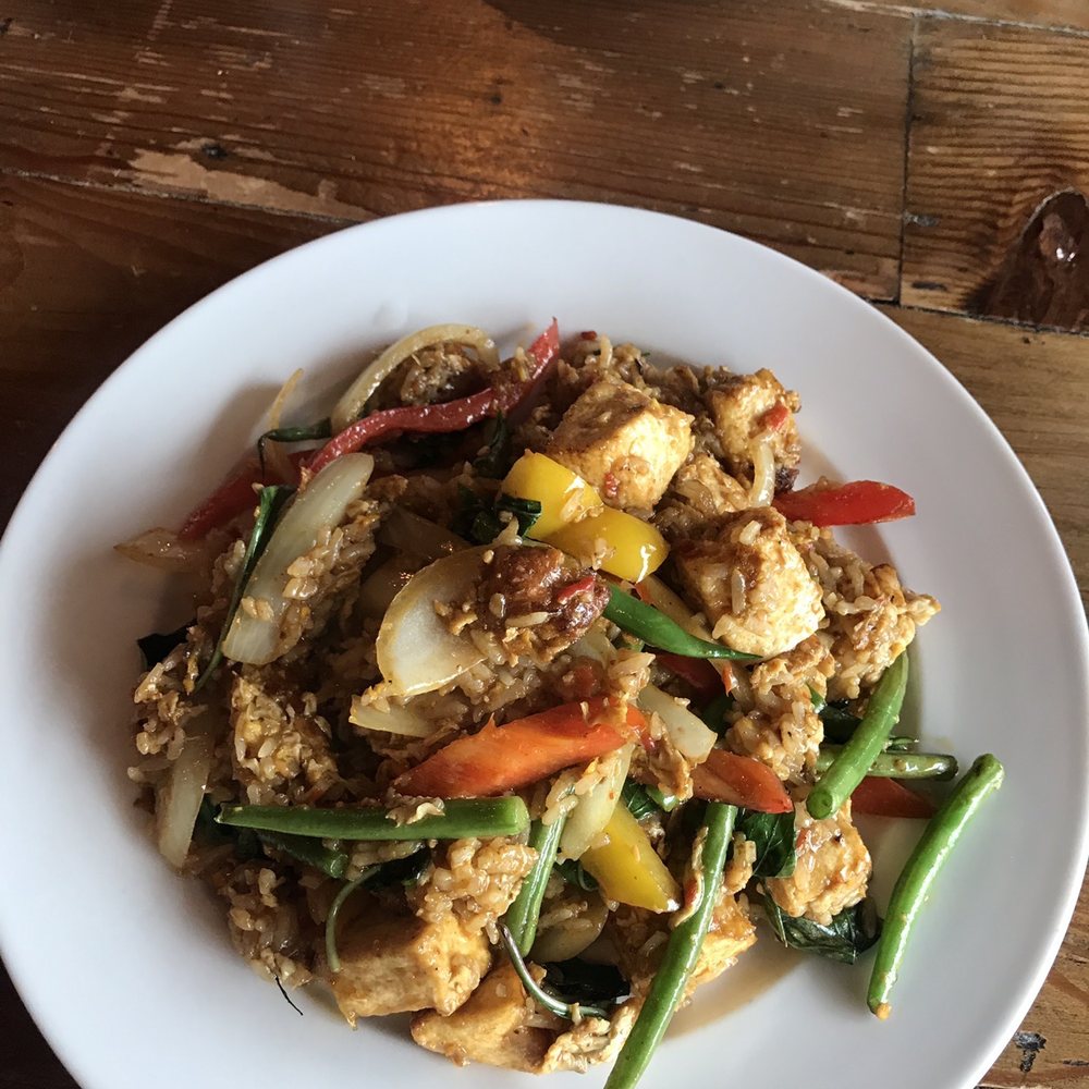 AppeThai - Thai basil fried rice with tofu - Thai Near Me - Brown Deer, Wisconsin AppeThai - Thai basil fried rice with tofu - Thai Near Me - Brown Deer, Wisconsin