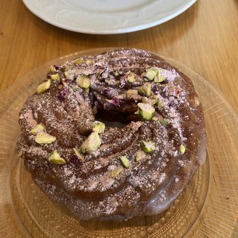 Suraya - Rose pistachio cruller ($5) - Lebanese Near Me - Philadelphia, Pennsylvania Suraya - Rose pistachio cruller ($5) - Lebanese Near Me - Philadelphia, Pennsylvania
