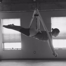 Diana's School of Yoga - Aerial yoga class- one of my favorite poses