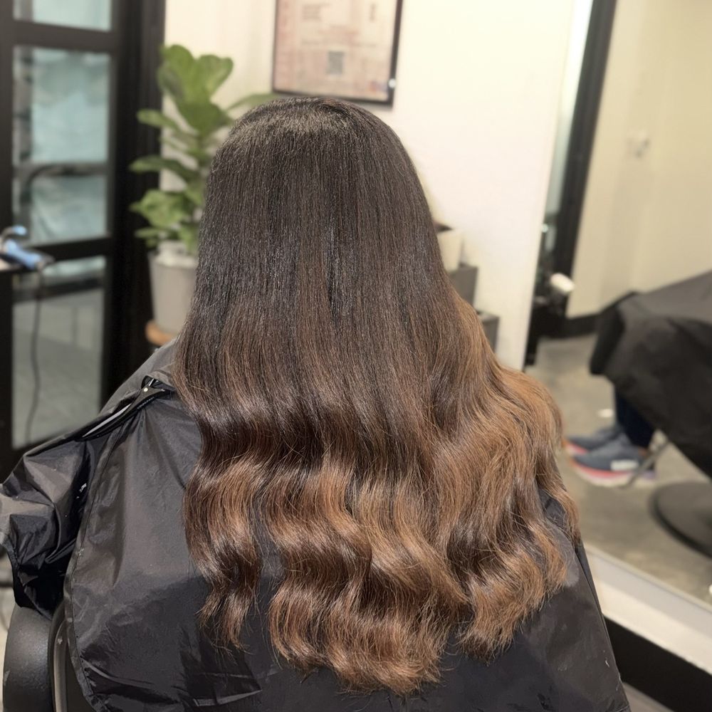 The Color Hustle - Hair after treatment - Amazing Balayage with Brunette colors - Hair Salons Near Me - San Ramon, California The Color Hustle - Hair after treatment - Amazing Balayage with Brunette colors - Hair Salons Near Me - San Ramon, California