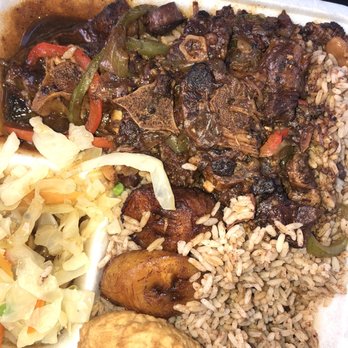 Caribbean Jerk Cuisine - Oxtail Plate - Caribbean Near Me - Houston, Texas