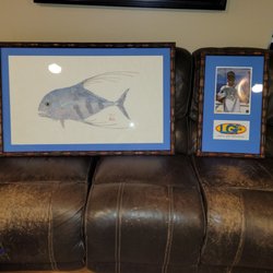 Northshore Art and Frame - This is my Gyotaku. There is not another one in the world And I trusted Sean to mat and frame it!! He knocked it out of the park!