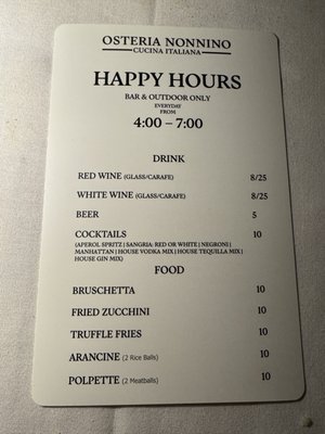 Menu photo 7 Osteria Nonnino New York, NY Menu photo 7 Osteria Nonnino New York, NY