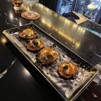 The Muse Whiskey & Coffee - Dungeness Crab Crostinis - Cocktail Bars Near Me - Everett, Washington The Muse Whiskey & Coffee - Dungeness Crab Crostinis - Cocktail Bars Near Me - Everett, Washington