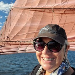 Riding the wind! Sailing Inner Harbor of Baltimore in October.