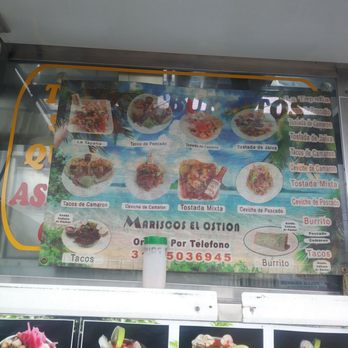 El Ostion - a menu for a restaurant - Food Trucks Near Me - Los Angeles, California El Ostion - a menu for a restaurant - Food Trucks Near Me - Los Angeles, California