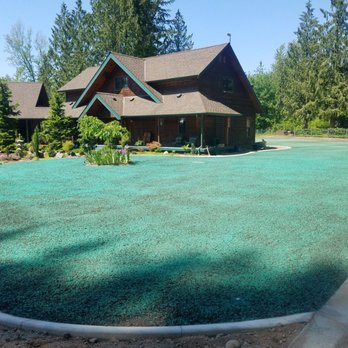 Custom Dirt & Hydroseed - a home in the background - Landscaping Near Me - Bellingham, Washington Custom Dirt & Hydroseed - a home in the background - Landscaping Near Me - Bellingham, Washington