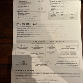 LongHorn Steakhouse - Menu - Steakhouses Near Me - Albuquerque, New Mexico