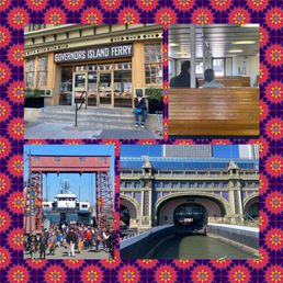 Montage of images from Governors Island Ferry