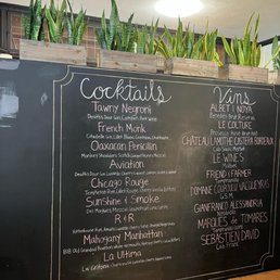 Specialty cocktail menu Specialty cocktail menu