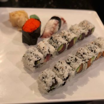 Osaka Sushi - a variety of sushi on a white plate - Sushi Bars Near Me - Oregon, Ohio Osaka Sushi - a variety of sushi on a white plate - Sushi Bars Near Me - Oregon, Ohio
