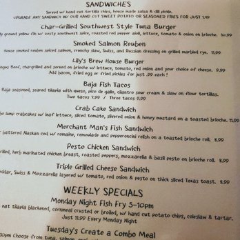 Lily's Seafood - Part of the menu - Breweries Near Me - Royal Oak, Michigan