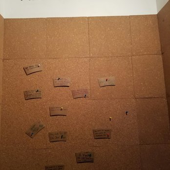 Chocolate Holler - "Pay It Forward" wall where you can leave a free drink for someone else - Chocolatiers & Shops Near Me - Lexington, Kentucky
