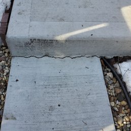 Cracked path