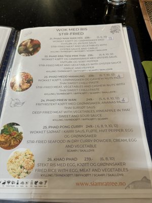 Menu photo 1 Siam Ratree Thai Restaurant Bergen, 12 Menu photo 1 Siam Ratree Thai Restaurant Bergen, 12