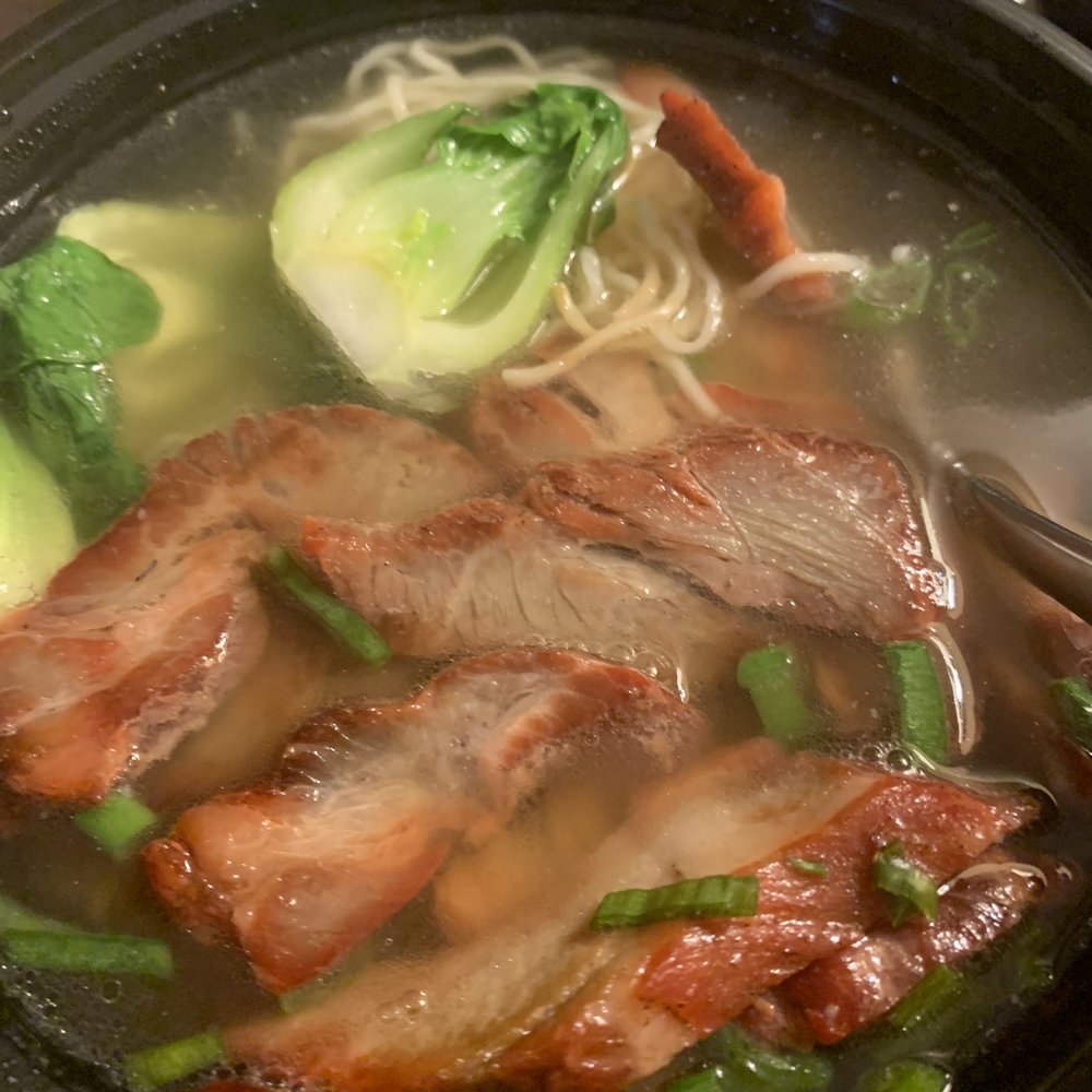 Han Noodle Bar - Noodles and broth with pork and baby bok Choy. - Chinese Near Me - Rochester, New York Han Noodle Bar - Noodles and broth with pork and baby bok Choy. - Chinese Near Me - Rochester, New York