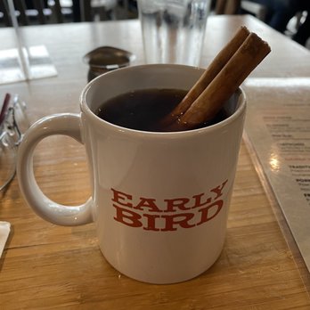 Early Bird - Mexican coffee. We, north of the border have been doing it wrong for so long. It's like churros in a cup! - New American Near Me - Fullerton, California