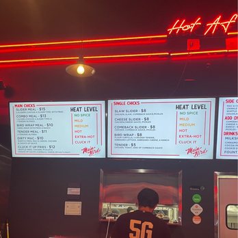 Main Birds Hot Chickens - Menu - Chicken Shop Near Me - Spring, Texas