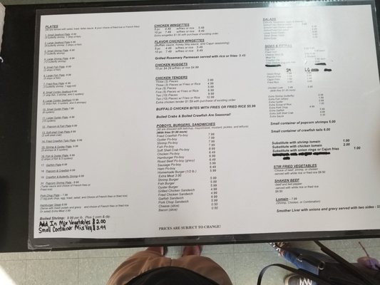 Menu photo 1 Seafood Mart New Iberia, LA