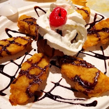 Shaking Crab - Fried banana slices with chocolate syrup, powdered sugar & chocolate ice cream - Cajun/Creole Near Me - Daly City, California Shaking Crab - Fried banana slices with chocolate syrup, powdered sugar & chocolate ice cream - Cajun/Creole Near Me - Daly City, California