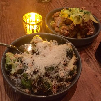 Finch & Fork - Brussels Sprouts and Wings! - New American Near Me - Santa Barbara, California