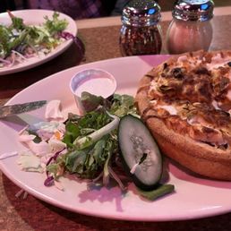 We shared: my favorite White Shark Pizza (personal size) with salad #6. Great White