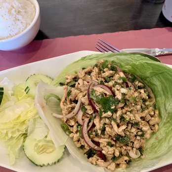 Thai Spice - Larb Salad, chicken. My favorite. So light and healthy besides the white rice. - Thai Near Me - Norwalk, Connecticut Thai Spice - Larb Salad, chicken. My favorite. So light and healthy besides the white rice. - Thai Near Me - Norwalk, Connecticut