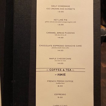 Water Grill - Bellevue - Menu - Dessert - Seafood Near Me - Bellevue, Washington