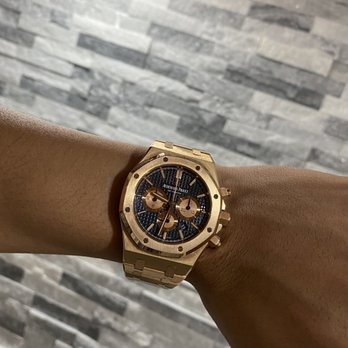 Jaztime - Rose Gold AP Chrono with Blue Face - Watches Near Me - Newport Beach, California