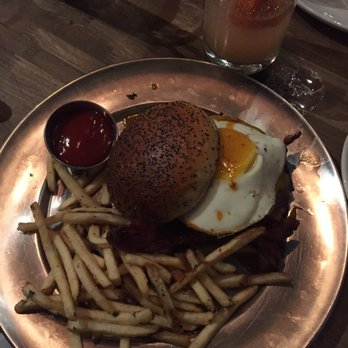 Eureka! - Jalapeno egg burger with 6th street swizzle - American Near Me - Berkeley, California
