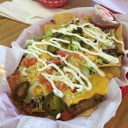 Taco City - Large Nacho Supreme $7.49. Pretty dang good!