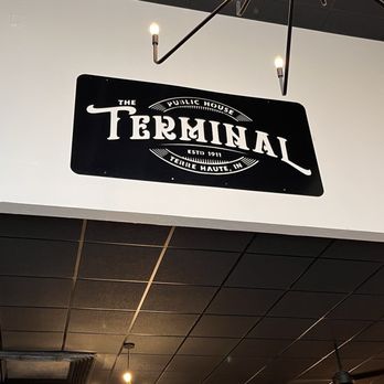 The Terminal Public House - Interior sign - Bars Near Me - Terre Haute, Indiana
