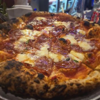 Oliver’s Pizzeria - Sopressata and and drizzled Calabrian chili honey. - Pizza Near Me - San Rafael, California Oliver’s Pizzeria - Sopressata and and drizzled Calabrian chili honey. - Pizza Near Me - San Rafael, California