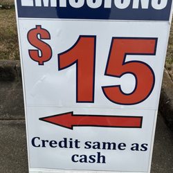 Lobga Emission Check - $15 card same as cash
