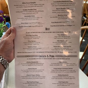 White House Restaurant - Menu - American Near Me - Meyersdale, Pennsylvania