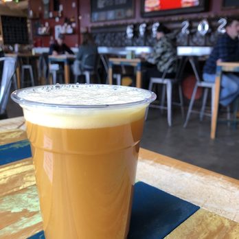 Oozlefinch Beers & Blending - Photo cred @bigboldeatsvirginia on Instagram: Mandarin Marshmallow Milkshake style IPA - Breweries Near Me - Fort Monroe, Virginia