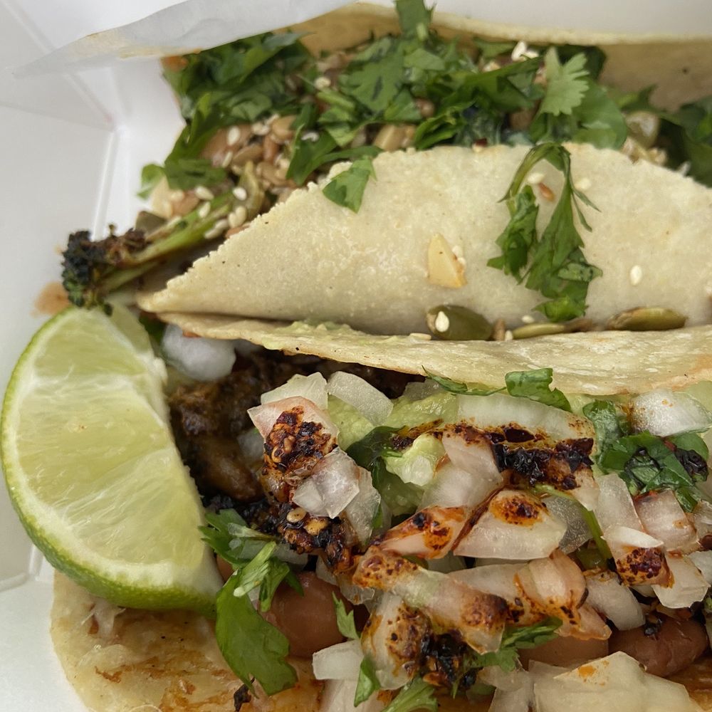 Barracuda Taco Stand - Top - broccoli taco Bottom - deluxe mushroom taco - Tacos Near Me - Baton Rouge, Louisiana Barracuda Taco Stand - Top - broccoli taco Bottom - deluxe mushroom taco - Tacos Near Me - Baton Rouge, Louisiana