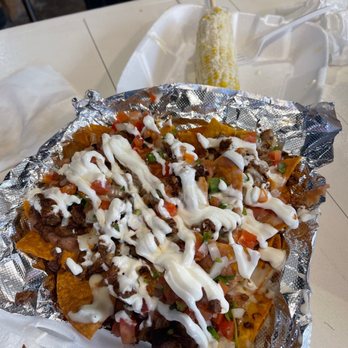 Tacos De Mi Tierra - Asada Nachos and street corn - Food Trucks Near Me Tacos De Mi Tierra - Asada Nachos and street corn - Food Trucks Near Me