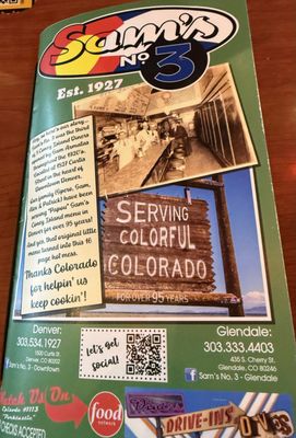 Menu photo 1 Sam's No 3 - Glendale Glendale, CO Menu photo 1 Sam's No 3 - Glendale Glendale, CO