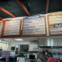 La Estrella - Menu