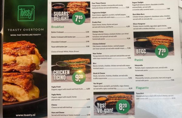 Menu photo 1 Toasty! Amsterdam, NH