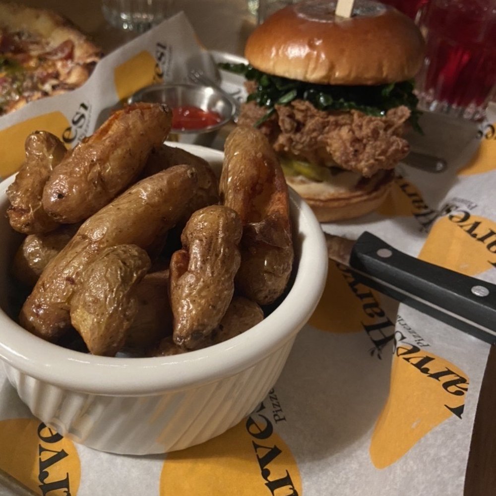Harvest - Brewery - Spicy chicken sandwich - Pizza Near Me - Columbus, Ohio Harvest - Brewery - Spicy chicken sandwich - Pizza Near Me - Columbus, Ohio