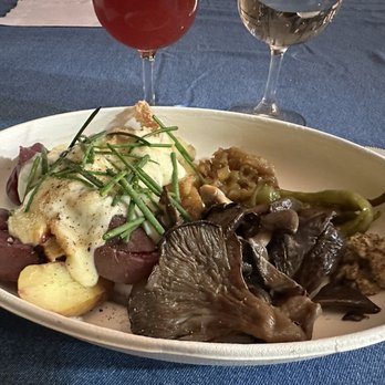 Cellador Ales - Raclette night - ordered the raclette platter (potatoes, caramelized onions, mushrooms, pickled peppers and mustard) - Breweries Near Me - Torrance, California