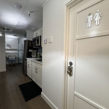 Kukui Hub - Bathroom and Kitchen - Shared Office Spaces Near Me - Urban Honolulu, Hawaii Kukui Hub - Bathroom and Kitchen - Shared Office Spaces Near Me - Urban Honolulu, Hawaii