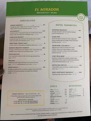 Menu photo 2 El Mirador Miami Springs, FL Menu photo 2 El Mirador Miami Springs, FL
