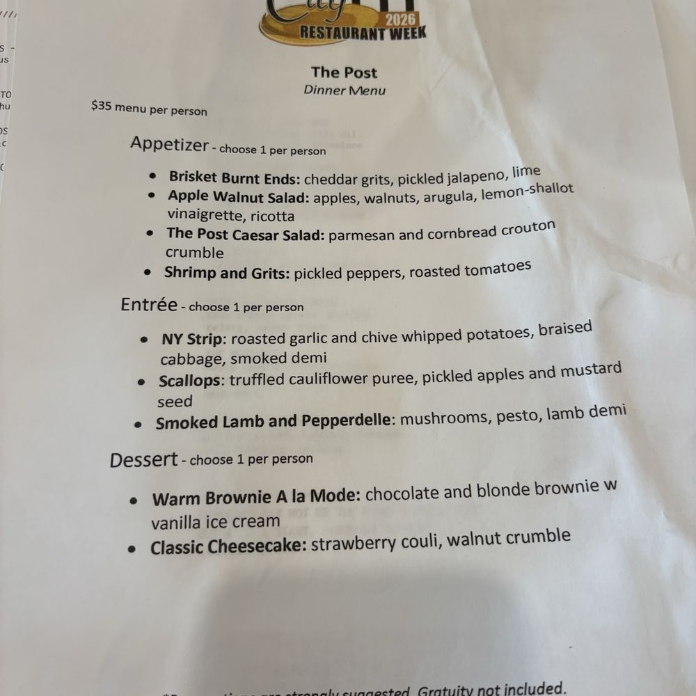 The Post - Resturant week menu - Bars Near Me - Wilmington, Delaware The Post - Resturant week menu - Bars Near Me - Wilmington, Delaware