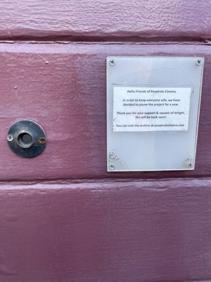 Peephole Cinema by null