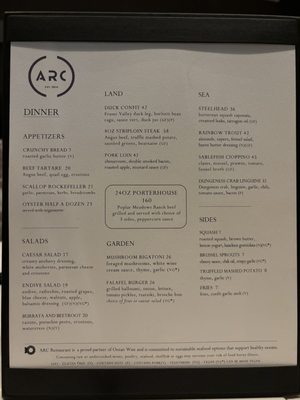 Menu photo 5 ARC Restaurant Vancouver, BC Menu photo 5 ARC Restaurant Vancouver, BC